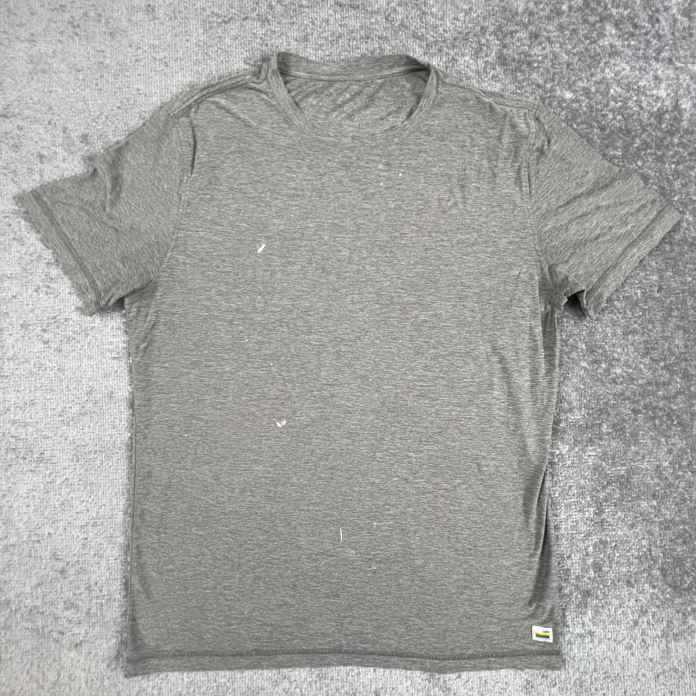 Vuori Mens V126 Short Sleeve Performance T-Shirt Gray Heather Size M